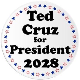 Kiwi Gifts Ted Cruz for President 2028 - 100 Pack Circle Stickers 3 Inch - Election