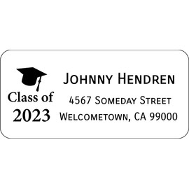 Atelier Elegance Custom Labels, Class of, Any Name, Any Address