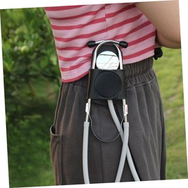 STOBAZA 2pcs Stethoscope Holder Leather Clip Storage Case Secure Design Sturdy Construction Compatibility for Medical Professionals and Students Black Color