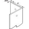 Prime-Line MP10857 Stainless Steel Corner Shield with Fasteners, 2 x