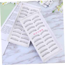 Ipetboom 180pairs Natural Cotton Thread False Eyelashes Handmade Soft Lashes for Daily Makeup Comfortable and Easy to Remove Black for Parties and Special Occasions