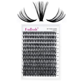 Eyelashes, Individual, Cluster for Eyelash Extension, 40D, 0.07, D-curl, 12-18mm, Individual Cluster Artificial Eyelashes, Eyelashes for Beginners