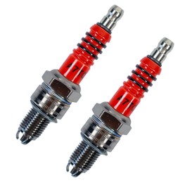 High Performance A7TC Spark Plug 3 Electrode Replacement for GY6 50cc 70cc 90cc 110cc 125cc 4 Stroke Gasoline Engine CR7HSA A7RTC A7TDI C7HSA CR6HSA C6HSA Dirt Bike Moped Scooter ATV Motorcycle 2Pcs
