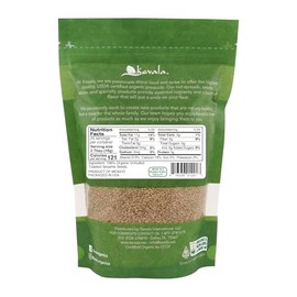 kevala Kevala Organic Toasted Sesame Seeds C 16 oz C 1 lb C Organic Seeds to Eat - Unhulled C For Cooking C Gluten Free C Vegan C Roasted Sesame