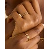 TOLOWOBK Gold Rings for Women Girls Initial Adjustable Open Rings