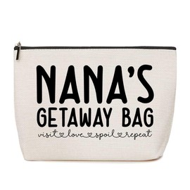 Nana Gifts Grandma Gifts Makeup Bag Grandma Birthday Gifts Grandmother Gifts First Grandma Gift Appreciation Gifts for Women Oma Nanny Christmas Retirement Grandmothers Day Gifts Cosmetic Bag