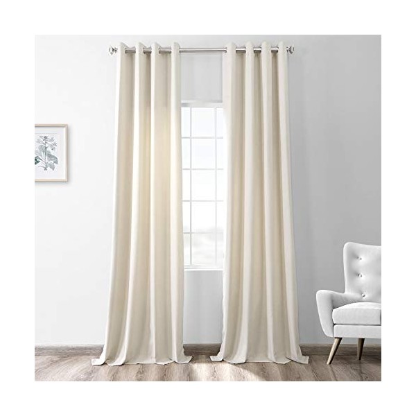 HPD Half Price Drapes FHWL-190701-96-GR Thermal Room Darkening Heathered Italian