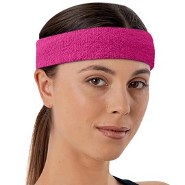 Sweatband-Adult-Single-Bright Pink