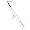 Aluminum Mobility Folding White Cane for Vision Impaired and Blind
