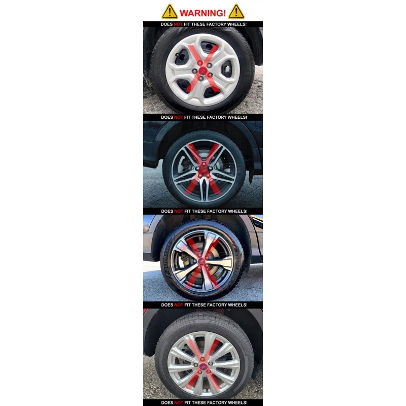Coast2Coast International (CCI) Chrome Skin Covers Rim Trim Set 4