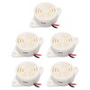 sourcing map 5 Pcs DC3-24V Active Electronic Buzzer Piezo Alarm