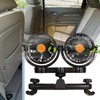 Fan For Car Backseat,Headrest Mounted Car Fan - Portable Adjustable
