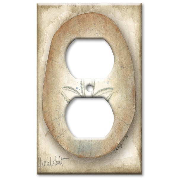 Outlet Cover Wall Plate - Sand Dollar