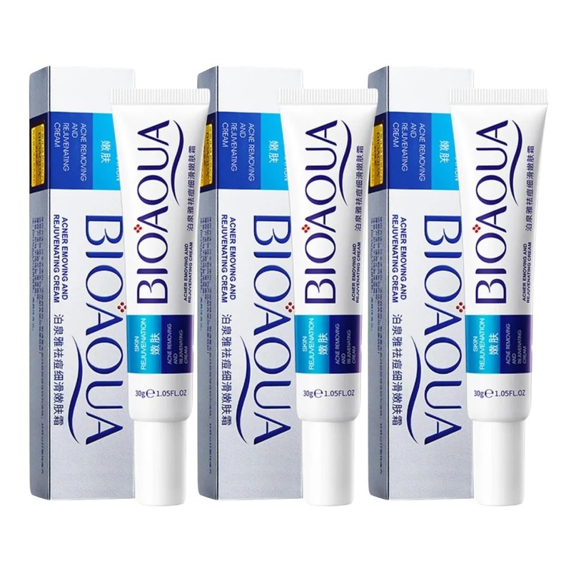 3pcs Crema Pure Skin Elimina Acné y Cicatrices Control De
