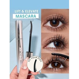 SHEGLAM Lift & Elevate Lengthening Mascara Lengthening Waterproof Mascara,Vegan & Cruelty-Free,Long-lasting- Black