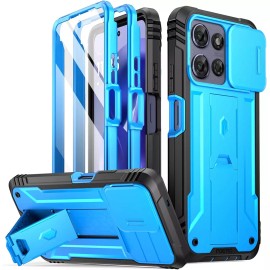 For Moto G Power 5G 2024/2025 Case Poetic Built-in-Scree - For Moto G Power 5G 2025, Light Blue-2025