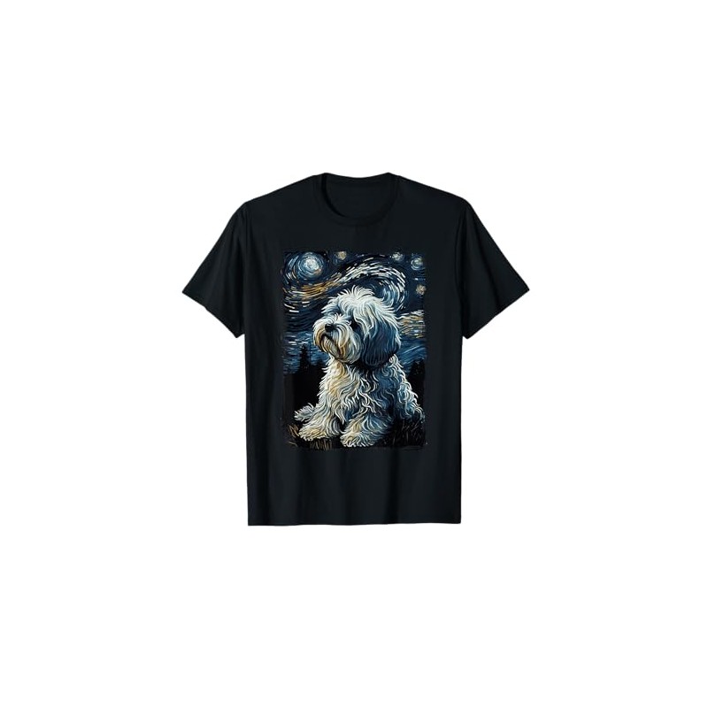 Havanese Dog Starry Night T-Shirt