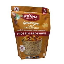 Prana Overnight Protein Chia Oats - Maple & Cinnamon Flavoured, 780g - Made in Canada