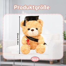 MXYZQDE Bachelor Gift, Graduation Gift, Cute Bear Cuddly Toy, Graduation, A Graduation Gift For The Best Classmates
