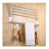 ArgenMex Set Baño 4 Repisas Esquineras Cristal + Toallero Doble