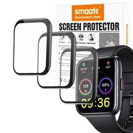 smaate 3D Screen Protector Compatible with ENOMIR ID208BT, SKG V7, and SKG V7 Pro 1.7” Smartwatch, 3-Pack, Full Coverage, Curved Edge, Anti-shatter