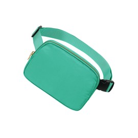 Unisex Fanny Pack for Women Men, 1L Everywhere Mini Belt Bag with Adjustable Strap, Lightweight Nylon Crossbody Bags Small Waist Pouch for Workout Running Traveling Hiking, Turquoise, Small, Fashion