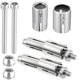 Heclia Motorcycle Bar Ends 8 PCS Compatible Replacement for Motorcycle Bar Ends 7/8" Handlebar Grips Plug Aluminum Iron Handlebar Grip End Caps Handle Bars Plug Side Mirror Electric Dirt Bike Scooter