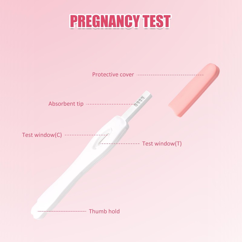 Pack of 10 Pregnancy Test Pink Individually Sealed Packaging Pregnancy