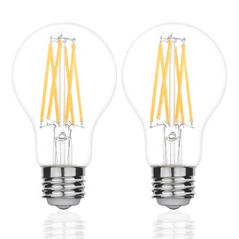 CHULEIBACUI 3 Way Light Bulbs,3 Way Led Bulbs 30 50 80W Equivalent, A19/A60 Led 3Way Clear Light Bulbs,3000K Soft White, Non-Dimmable,Three Way Edison Bulb E26 Base for Reading,Home Lighting 2Pack