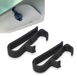 KSJEHW 2 x holder compatible with Ooono Co-Driver No2, sun visor holder, sun visor holder, leather sun visor clip for Ooono NO2