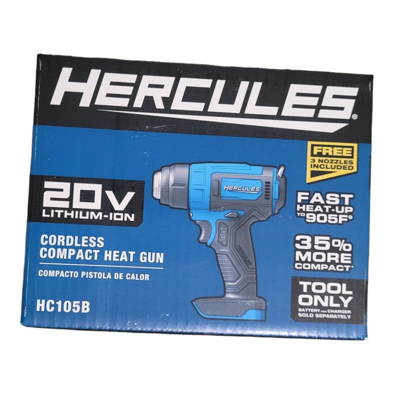Generic 20V Cordless Compact Heat Gun Compatible with Hercules-Tool Only,