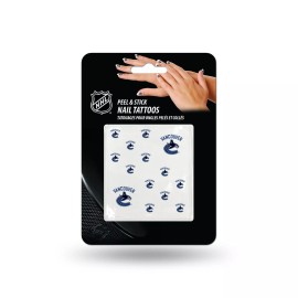Rico 2 pks Vancouver Canucks Peel & Stick Nail Tattoos. 14 p/pack. 28 total    #911