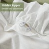 3 Pieces Green White Ruffle Frills Design Bedding Sets for