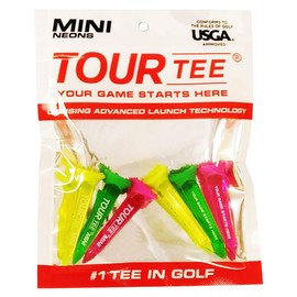 Tour Tee MINI NEONS Golf Tee (Pack of 6) T-491 (590)