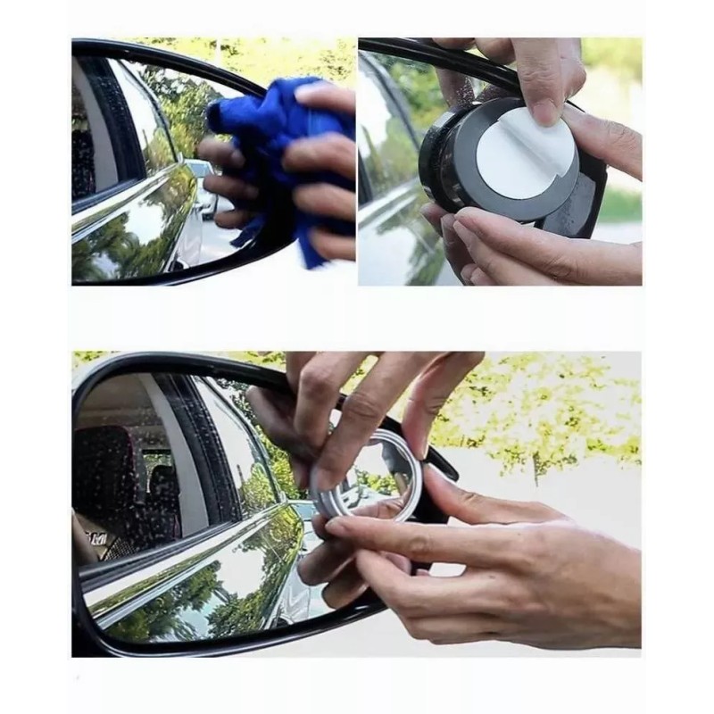 RUBEN ARMANDO 2 Pcs Espejo Retrovisor Angulo 360 Grados Coche