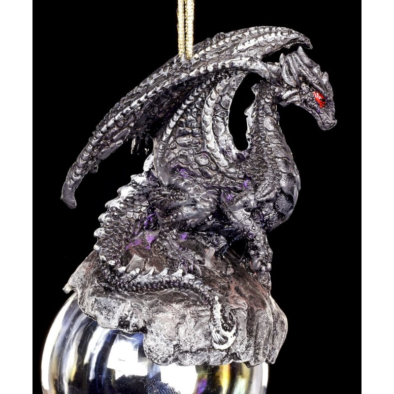 Figuren Shop GmbH Dragon Christmas Tree Decoration Checkmate Black |