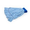 MOP38-BLB Microfiber Tube Mop, Launderable, Lightweight, Blue Large