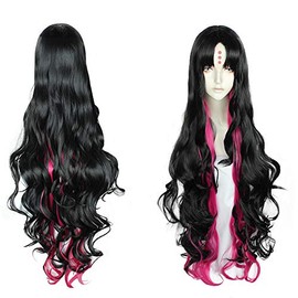 Heat Resistant Cosplay Wig, Killing Institute Costume, Wig + Bonus 2 Pieces