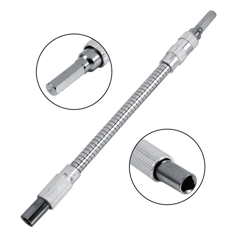 1/4" Flexible Extension Screwdriver Drill Bit Shaft Holder Connecting Link