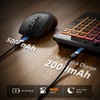 Hamile Wireless Keyboard and Mouse Combo, RGB Backlit, Ergonomic Wrist