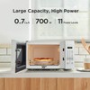 COMFEE' EM720CPL-PM Countertop Microwave Oven with Sound On/Off, ECO Mode