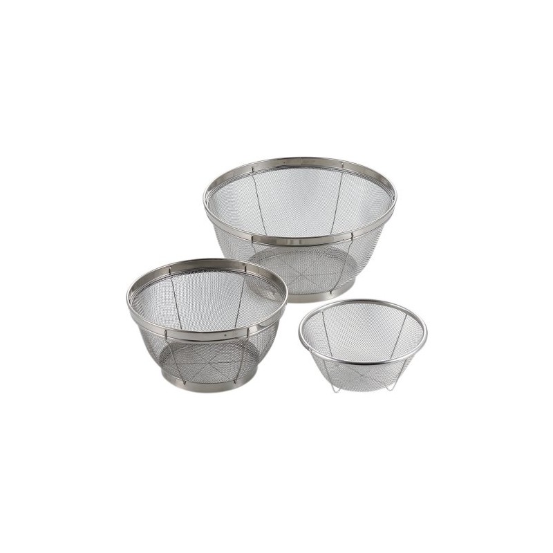 パール金属 ステンレス 深型 ざる 3点セット 15 19 25cm ララシャイン H-5327