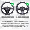 SWQS Steering Wheel Cover, Silicone Anti-Slip Steering Wheel Protector for