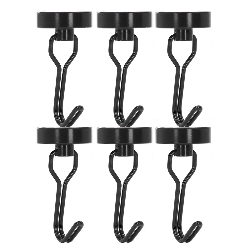 6Pcs Swing Magnetic Hook Set No Drilling Need Decorative Beautiful