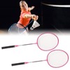 Badminton Rackets Iron Alloy Lightweight Badminton Racquets with 3 Balls