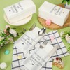 Fuutreo 100 Pcs Wedding Linen Feel Napkins Pocket Disposable Flatware
