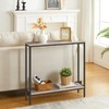 HOOBRO 29.5 Inches Narrow Console Table, Small Sofa Table, Entryway
