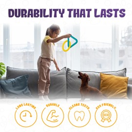 LEE BONBON Tug of War Dog Toy – Interactive Toy for Aggressive Chewers, Puppy Teething, Dog Toys to Keep Them Busy