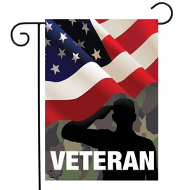 Veteran Military Garden Flag Armed Forces Soldiers Vets 12.5" x 18" Briarwood Lane