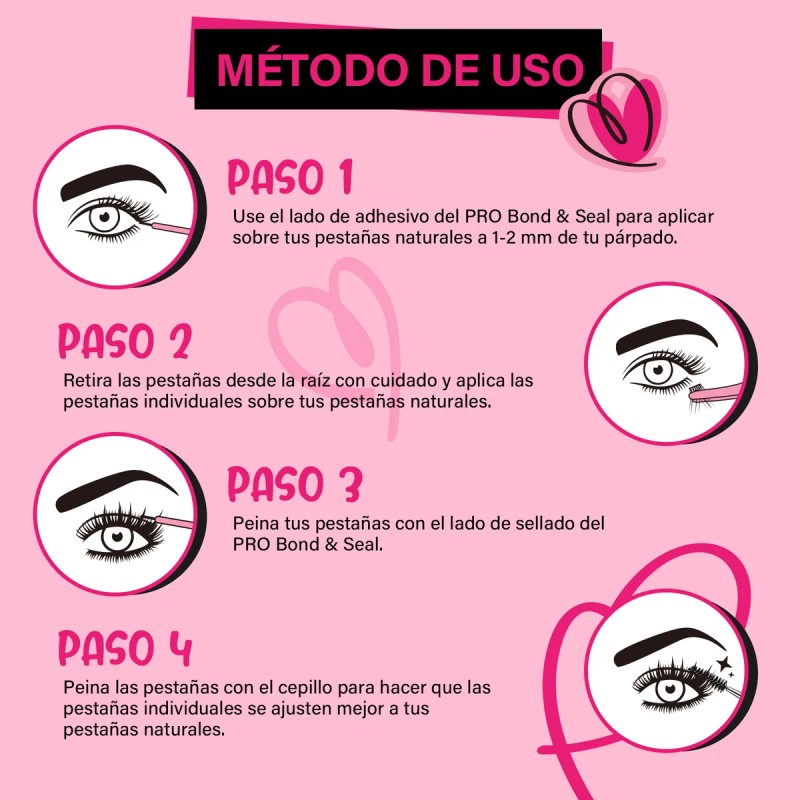 Kit De Extensiones Pestañas Pro 30d 40d 9-16mm 280pcs